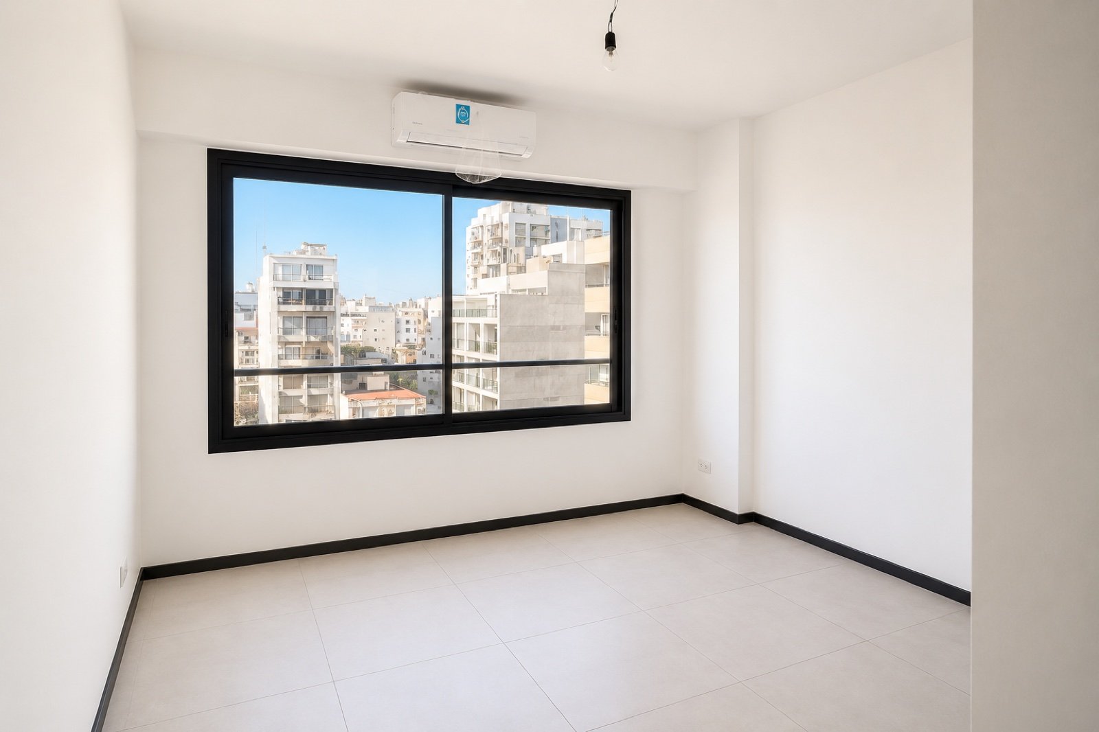 Dormitorio con aire acondicionado en departamento de Armenia 2141